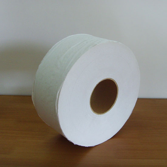 White Recycled 2-Ply Jumbo Jr. Bathroom Tissue